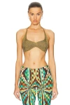 Aisling Camps Zoe Bra Top In Gold
