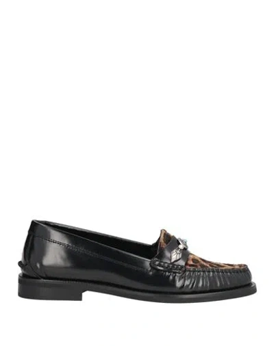 Aiyana Woman Loafers Black Size 7 Leather