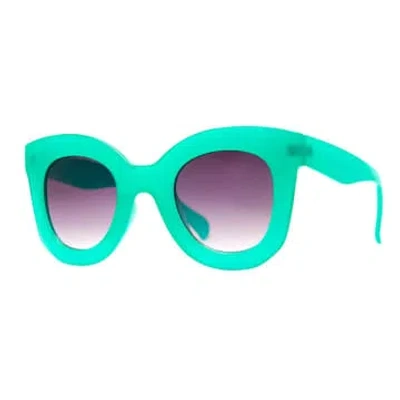 Aj Morgan Rave On Turquoise Sunglasses In Green