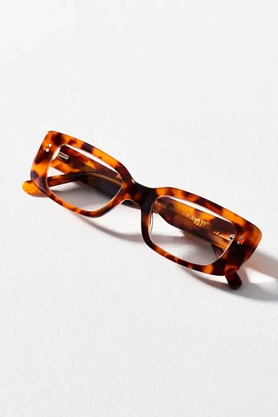 Aj Morgan Slim Rectangle Readers In Brown