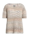 Aj.117 Project Woman Sweater Beige Size M Cotton In Beige