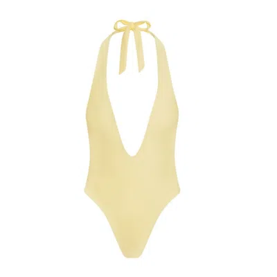Aja Swimline Women's Nerina One Piece Swimsuit - Neutrals In White