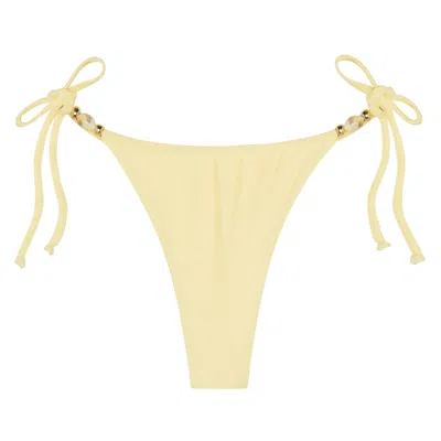 Aja Swimline Women's Selene Bikini Bottom - Embellished - Neutrals