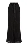 Aje Aerial Pleated Palazzo Pant In Black
