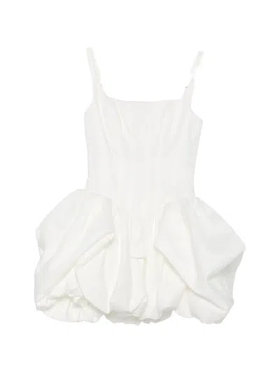 Aje Alani Puff-skirt Dress In White