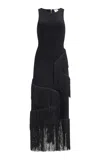 Aje Align Knit Maxi Dress In Black