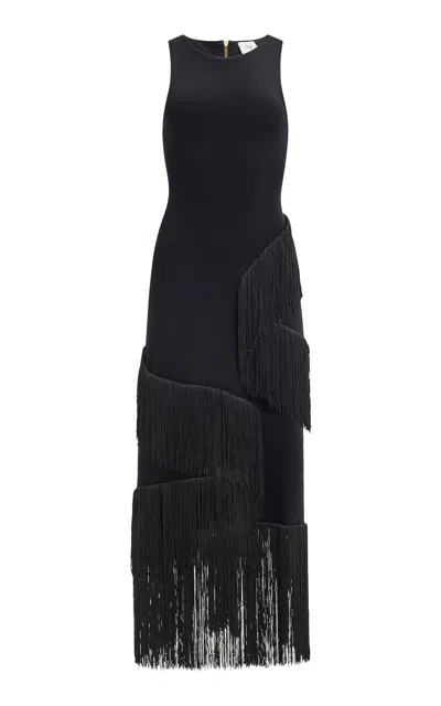 Aje Align Knit Maxi Dress In Black