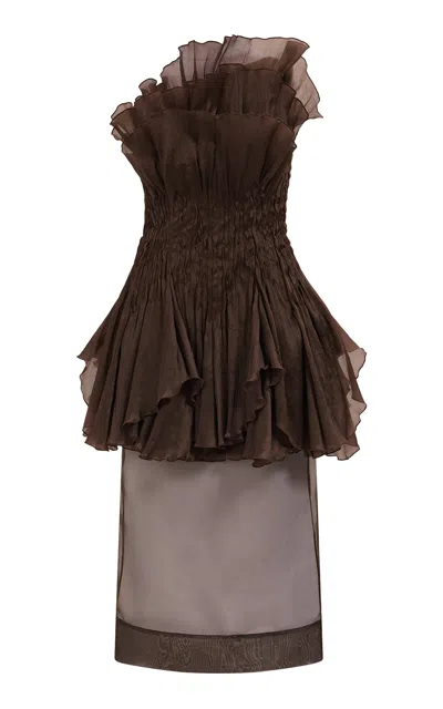 Aje Amaryllis Maxi Dress - In Brown