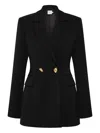 Aje Amber Double-breasted Blazer In Black