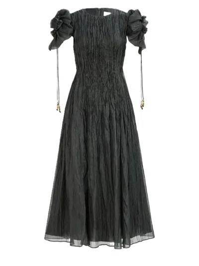 Aje Angeli Midi Dress In Green