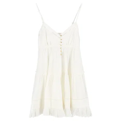 Aje Aria Mini Dress In White Cotton