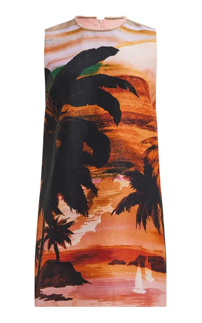 Aje Asmarina Printed Mini Dress In Multi