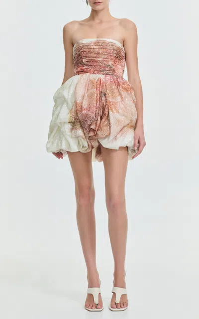 Aje Audra Sequin Bubble Mini Dress In Multi