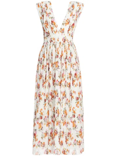 Aje Becoming Dress In Neutrals