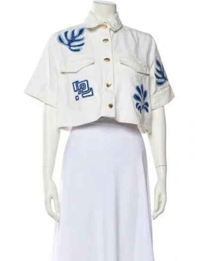 Pre-owned Aje Bolero In White