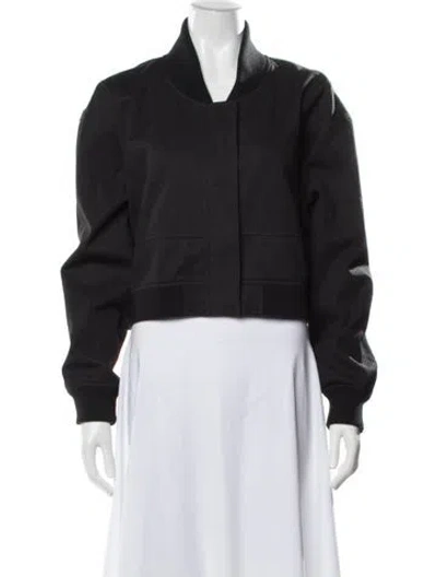 Pre-owned Aje Bomber Jacket In Black
