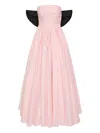Aje Bow Strapless Maxi Dress In Pink