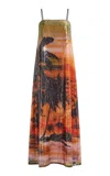 Aje Caprini Sequin Maxi Dress In Multi