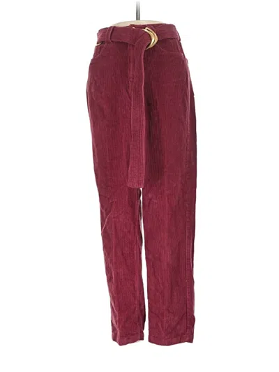Pre-owned Aje Casual Pants In Burgundy