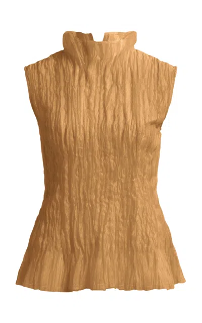 Aje Chloe Sleeveless Top - In Gold