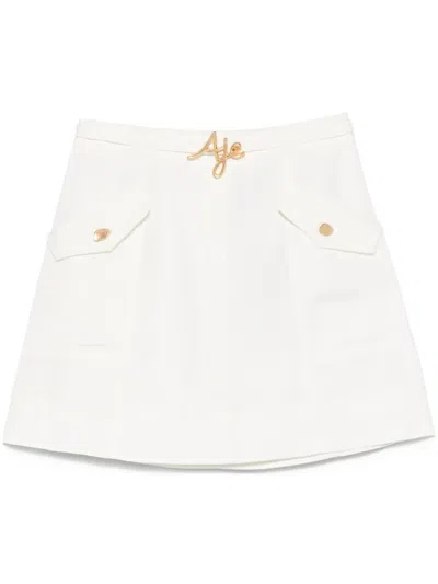 Aje Christine Mini Skirt In White