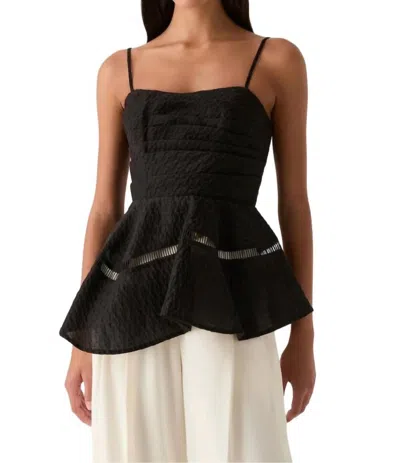 Aje Cinque Jacquard Top In Black