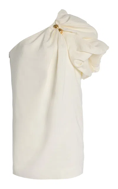 Aje Cira Linen-blend Mini Dress In Ivory