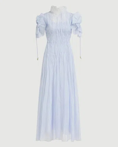 Aje Clara Midi Dress In Blue