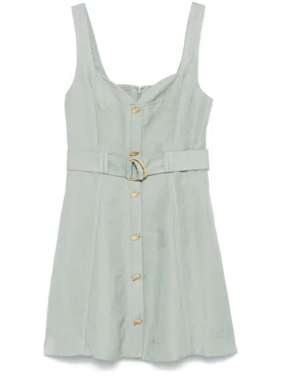Aje Clay Mini Dress In Green