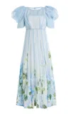 Aje Clementine Midi Dress In Blue