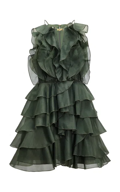 Aje Cleo Mini Dress In Green