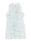 Aje Cleo Ruffled Tiered Mini Dress In Blue