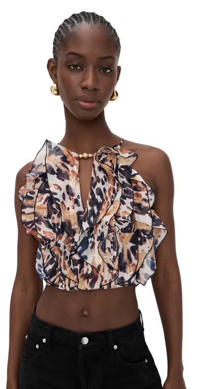 Aje Cleo Top Animaux In Multi