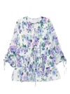 Aje Clover-print Mini Dress