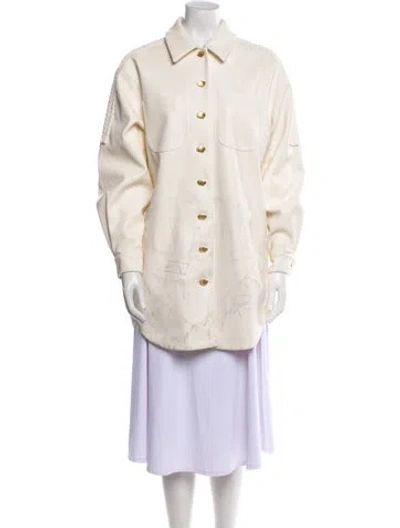 Pre-owned Aje Coat In White