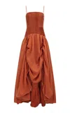 Aje Contour Ruffled Gown - In Brown