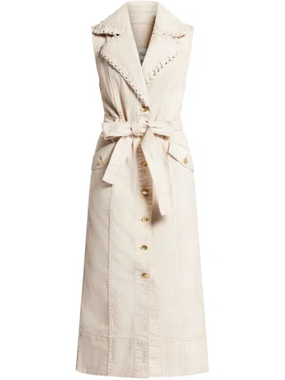 Aje Cotton Midi Dress In Neutrals