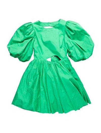 Pre-owned Aje Crew Neck Mini Dress In Green
