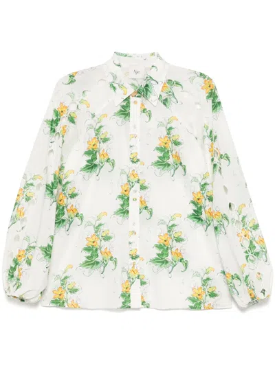 Aje Dawn Blouse In White