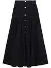 Aje Denim A-line Skirt In Black