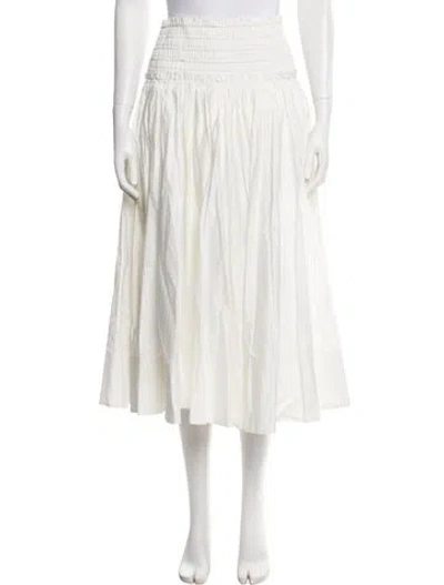 Pre-owned Aje Distressed Accents Midi Length Skirt In Neutral