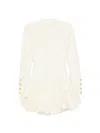 Aje Elodi Bubble-hem Mini Dress In White