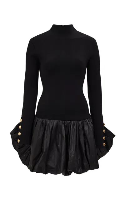 Aje Elodi Knitted Mini Dress - In Black