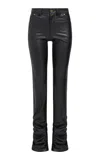 Aje Elodie Mid-rise Bootleg Pants In Brown