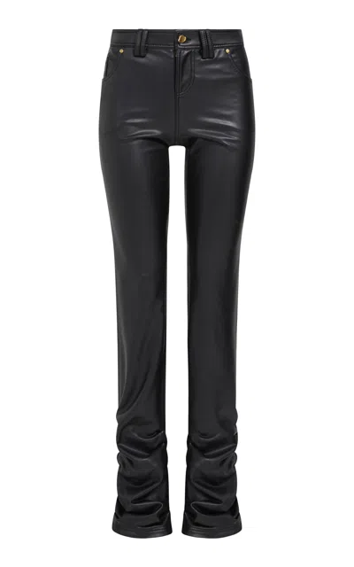 Aje Elodie Mid-rise Bootleg Pants In Brown