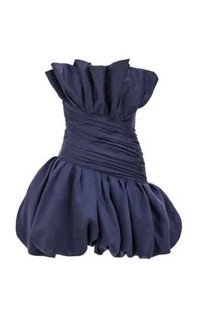 Aje Elva Ruffled Mini Dress - In Blue