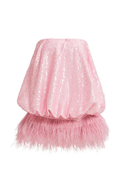 Aje Elysian Sequin Mini Dress In Pink