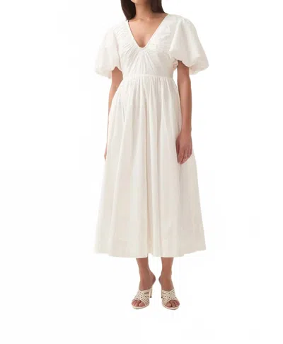 Aje Esmerie Midi Dress In Ivory In Multi