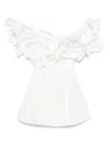 Aje Off Shoulder Dress In 白色