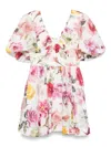 Aje Fleur Mini Dress Collage Floral In White